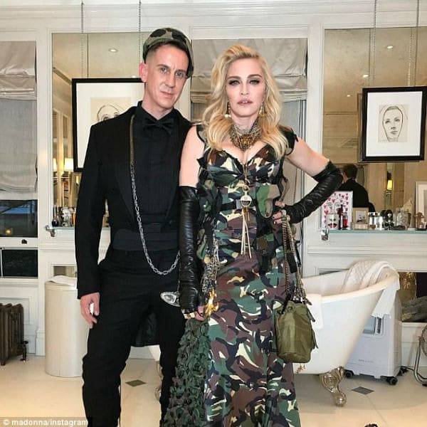 Madonna Jeremy Scott Moschino Camouflage Look Met Gala 2017
