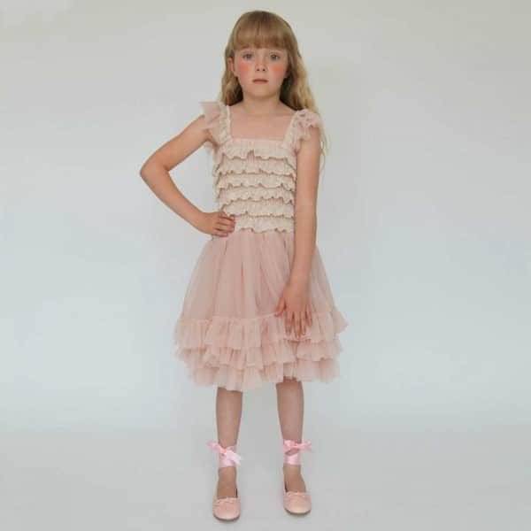 shop look ANGEL'S FACE Blush Pink Ballroom Lace Tulle Dress