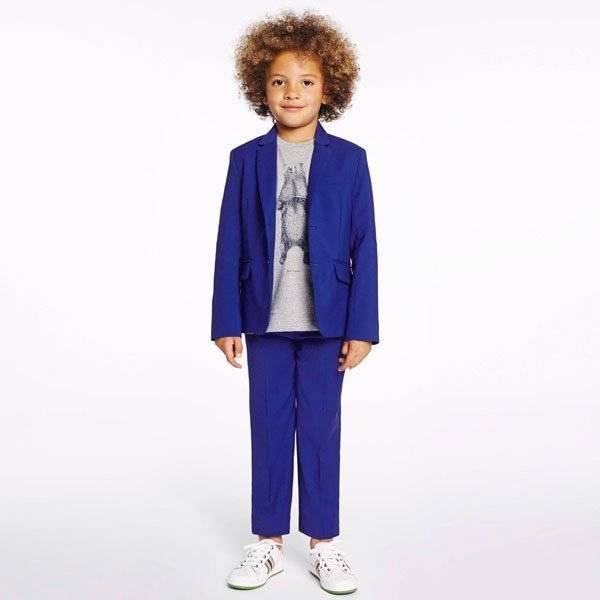 Paul Smith Junior Boys Blue Silky Cotton 'Habiss' Suit