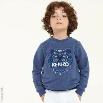 Kenzo Kids Boys Blue Tiger Sweatshirt