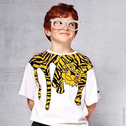 Moschino Loose fit tiger-printed jersey T-shirt