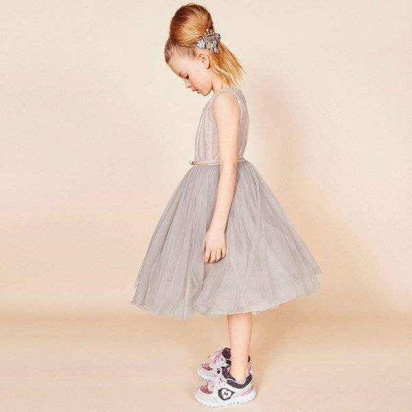 MONNALISA CHIC Dusky Pink Tulle Couture Dress