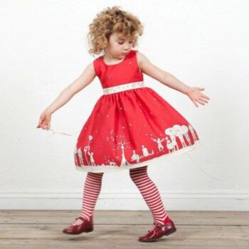 POPPY Red Cotton 'Martha' Dress