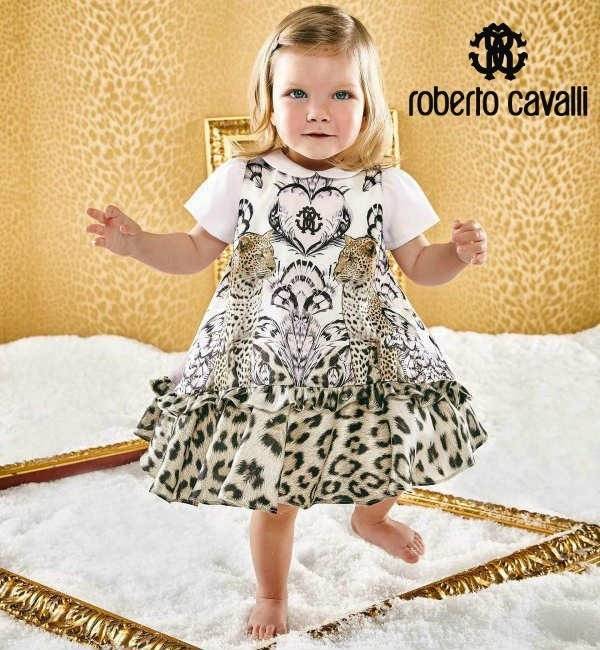 Roberto Cavalli Baby Girl Leopard Dress