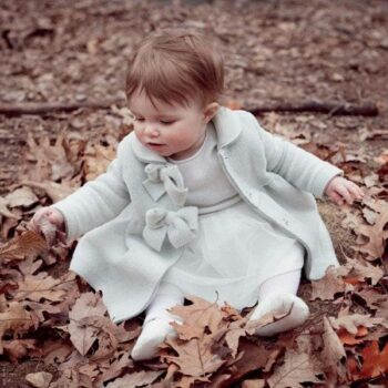Il Gufo Baby Girl Light Grey Wool Coat