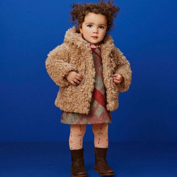 Oilily Baby Girl Teddy Bear Faux Fur Coat
