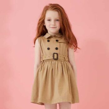 BURBERRY Beige Cotton Twill Trench Dress