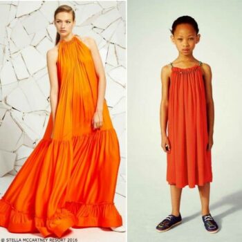 Stella McCartney Kids Girls Mini Me Coral Hope Dress