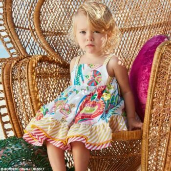 ROBERTO CAVALLI Junior Baby Girls Coachella Print Dress