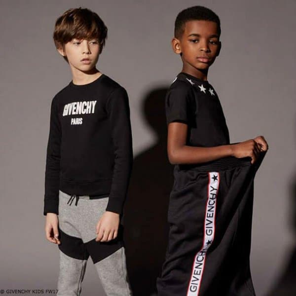 truck liquid cousin Givenchy Kids Mini Me Black Logo Sweatshirt & Sweatpants