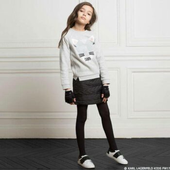 KARL LAGERFELD KIDS Girls Mini Me Choupette Sweatshirt