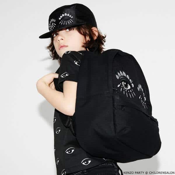 KENZO KIDS EXCLUSIVE EDITION Black Eye T-shirt Hat Backpack