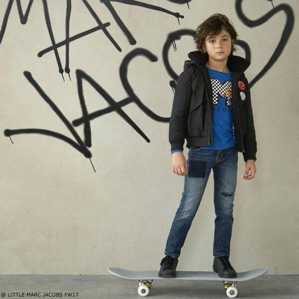 Little Marc Jacobs Blue Mini Me Logo Shirt and Jeans FW17