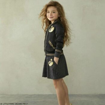 Little Marc Jacobs Girls Swan Jacket & Skirt