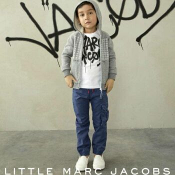 Little Marc Jacobs Grey Logo Sweatshirt and white tshirt fw17