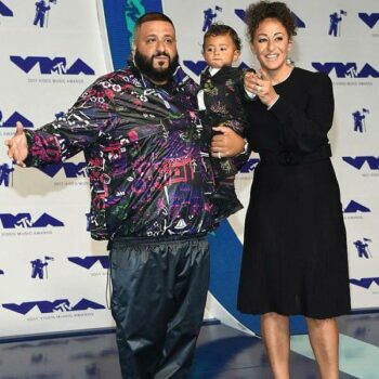 DJ Khaled baby son Asahd Mini Me GUCCI Suit MTV VMA Awards