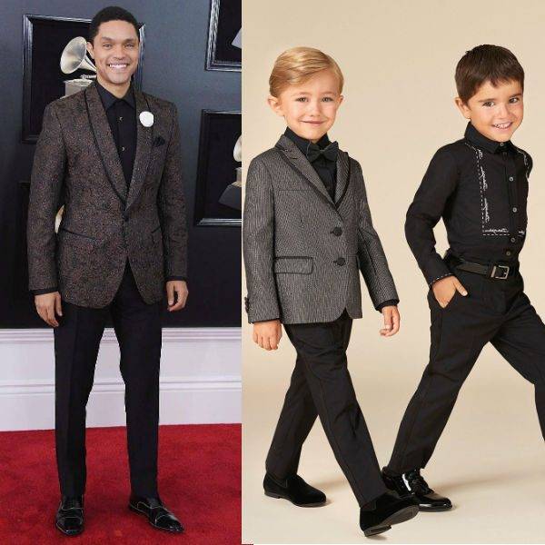 Trevor Noah Dolce Gabbana Mini Me Suit Grammy Awards 2018