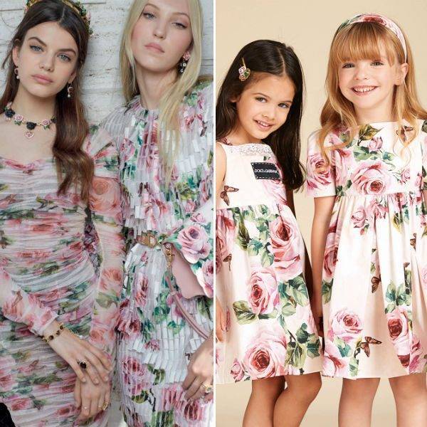 Dolce & Gabbana Girl Mini Me Love Christmas Flower Dresses Spring Summer 2018