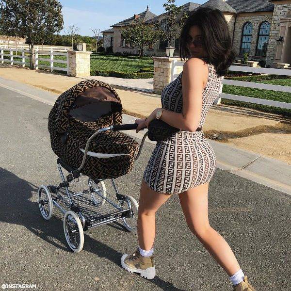 Kylie Jenner Stormi Webster Fendi Stroller Instagram Apri 12 2108