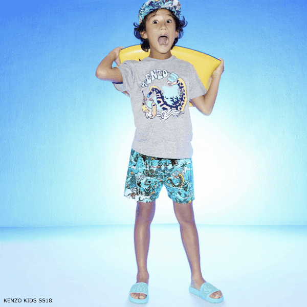 KENZO KIDS EXCLUSIVE EDITION Under The Sea Cotton Shirt & Shorts