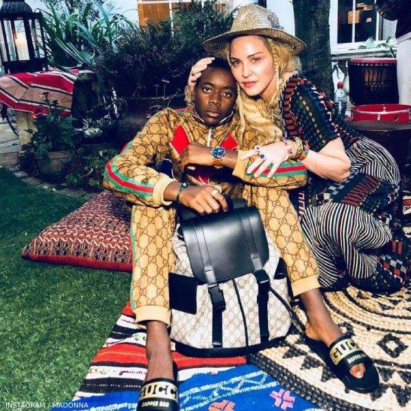 Madonna with son David Banda Gucci Tracksuit 13 Year Old Birthday