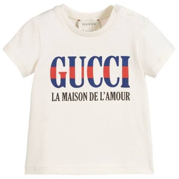 Gucci Baby Ivory La Maison De LAmour T-Shirt