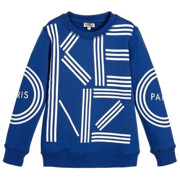 KENZO KIDS Blue Logo Sweatshirt