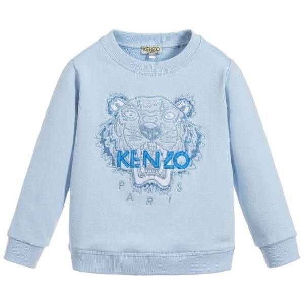 Kenzo Kids Unisex Blue Cotton Sweatshirt