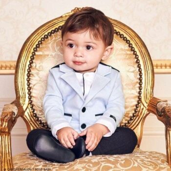 BOSS EID Baby Boys Blue Special Occasion Suit