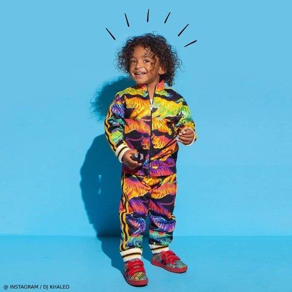 Asahd Khaled - Gucci Baby Boy Mini Me Rainbow Tiger Tracksuit