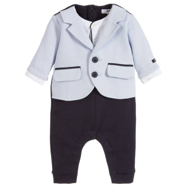 BOSS Baby Boys Blue Special Occasion Suit
