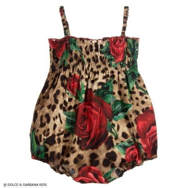 Dolce & Gabbana Baby Girls Leopard Shortie