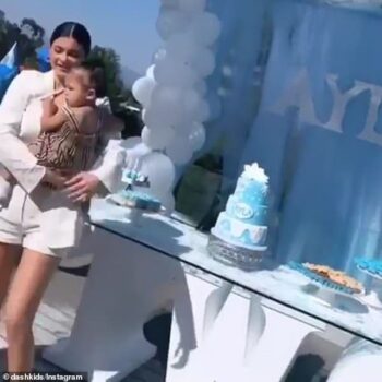 Kylie Jenner Stormi Webster Burberry Baby Girl Beige Vintage Check Dress