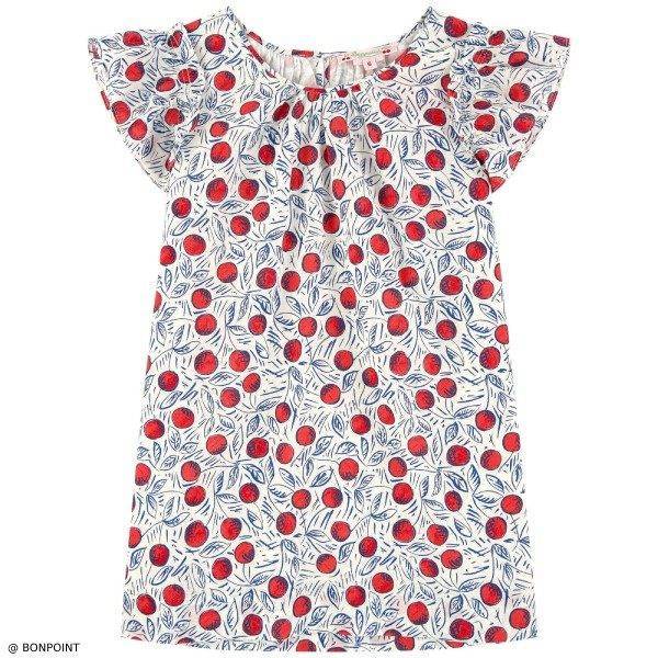 Bonpoint Lucile Red Print Dress