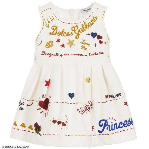 DOLCE & GABBANA Baby Girl Amore e Fantasia Dress