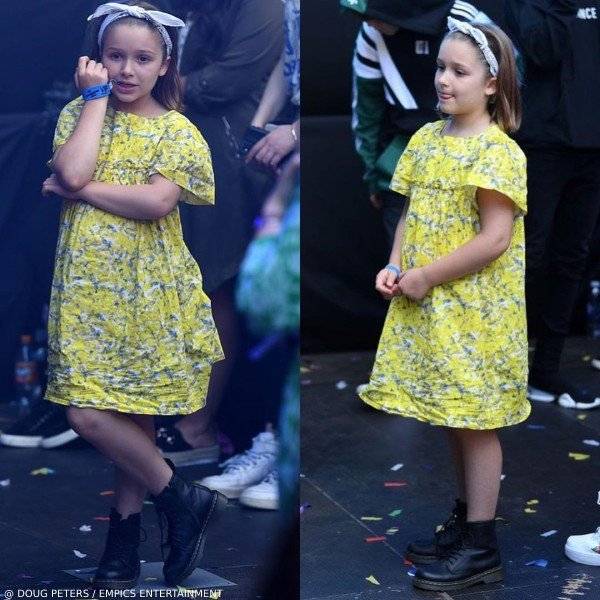 Harper Beckham Bonpoint Laura Acid Yellow Dress