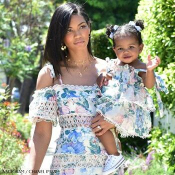 Chanel Iman's Daughter Cali Shepards - Zimmermann Mommy & Me Pink Floral Sundress