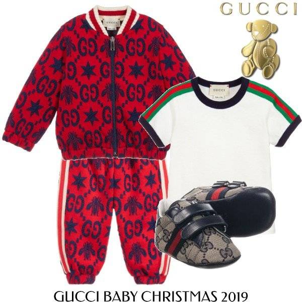 Gucci Baby Boy Holiday Red \u0026 Blue GG 