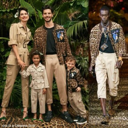Dolce & Gabbana Boys Mini Me Leopard Print Sneek Peek Jacket