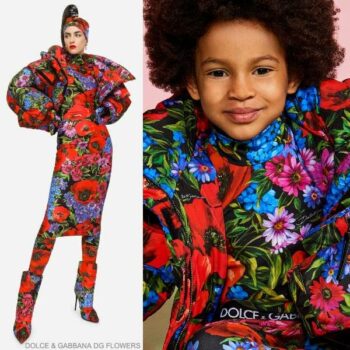 Dolce Gabbana Kids Girls Mini Me Flowers Red Poppy Shirt Leggings Coat Outfit