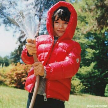Moncler Enfant Boys Red Down Padded Puffer Jacket