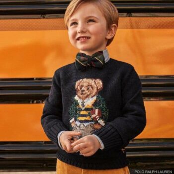 Polo Ralph Lauren Boys Back to School Teddy Bear Sweater