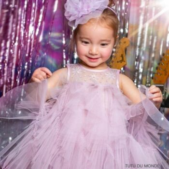 Tutu du Monde Baby Girls Lilac Purple Layered Tulle Dress