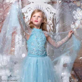 Tutu du Monde Girls Blue Tulle Elsa Frozen Disney Dress