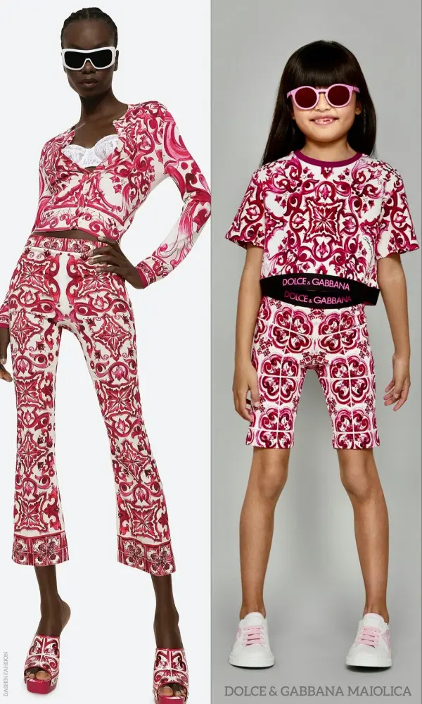 All over print cotton leggings w/logo - Dolce & Gabbana - Girls