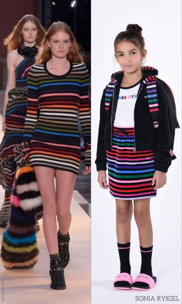 Sonia Rykiel Kids Girls Mini Me Iconic Stripe Skirt Outfit