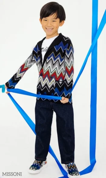 Missoni Kids Boys Mini Me ZigZag Chevron Colorful Sweater