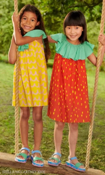 Stella McCartney Kids Girls Yellow Pineapple Red Strawberry Dress