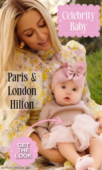Paris Hilton Baby Daughter London Donsje Amsterdam Pink Lotus Dress