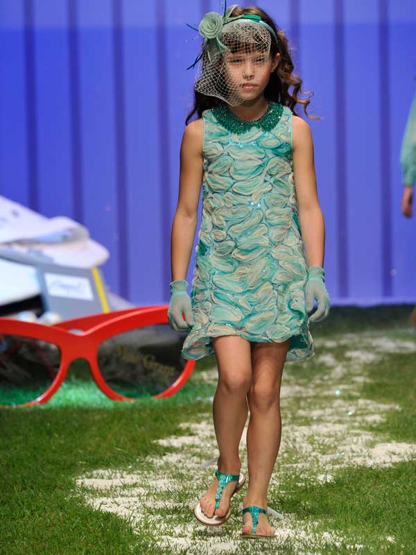 Miss Grant Spring Summer 2014 Aqua Blue Dress
